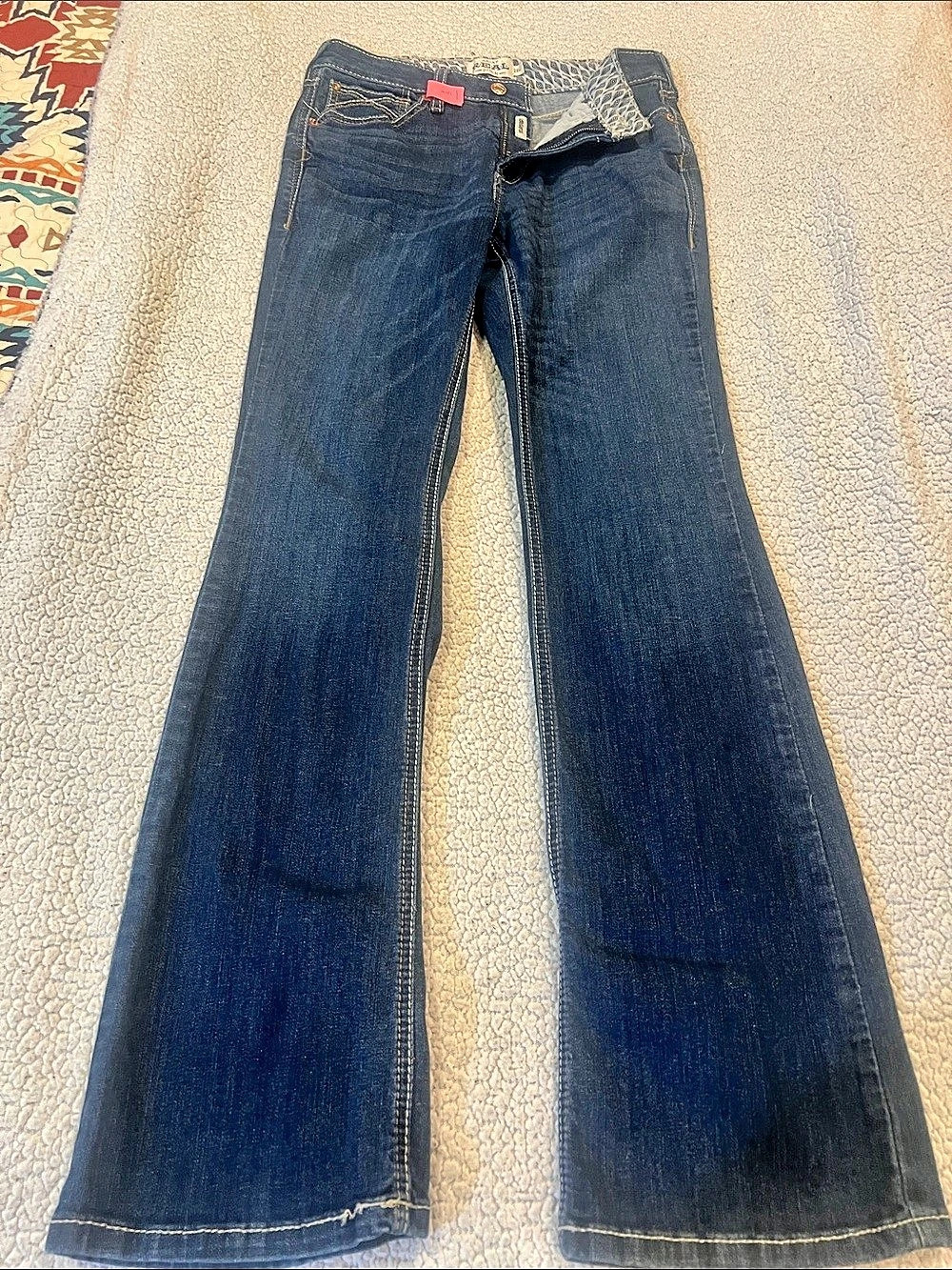 Ariat Real Denim Flare Jeans in Blue Size 28R Like New